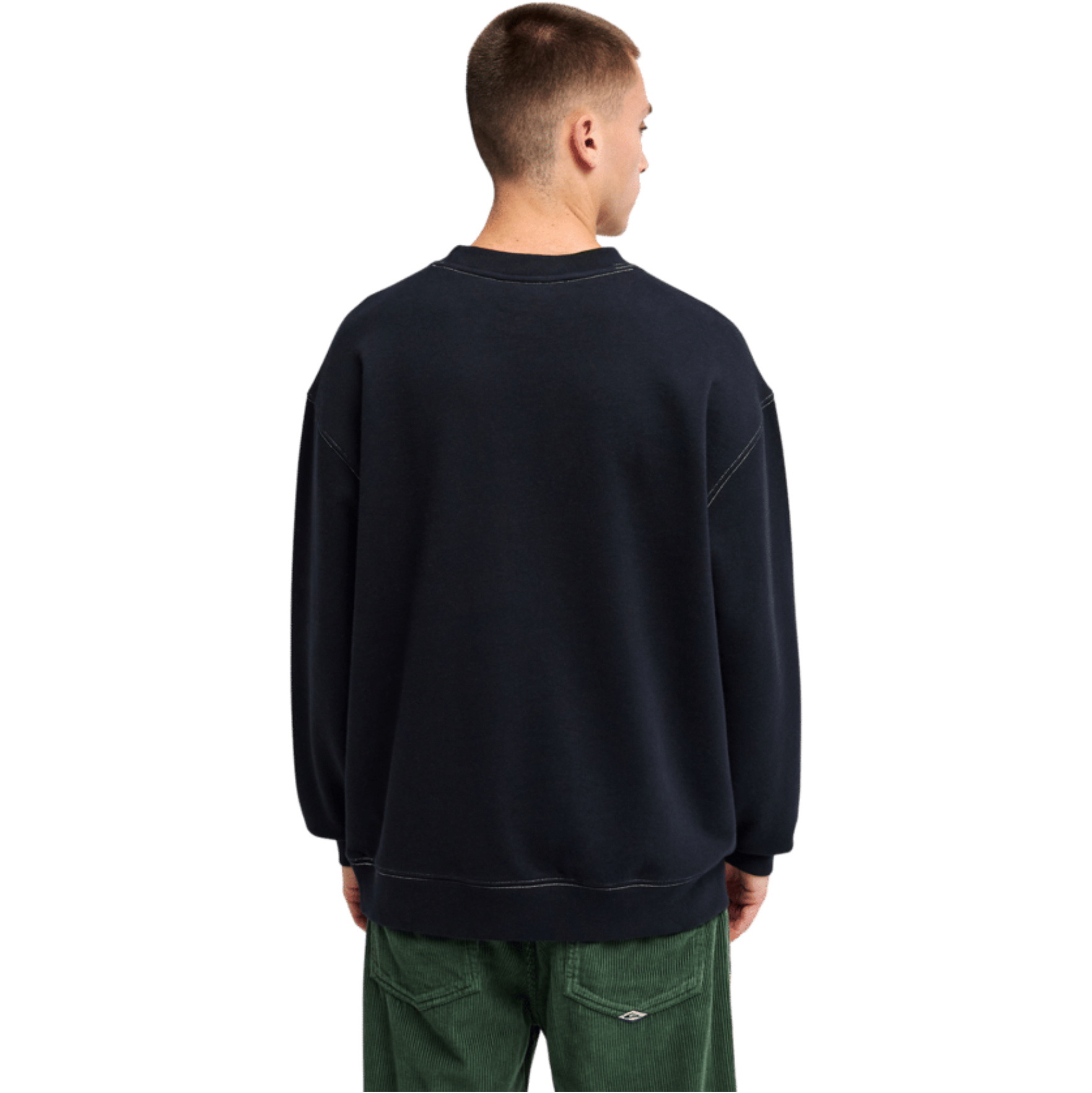 2026 Quiksilver Mens Disk Crew Sweatshirt EQYFT05232 - Black